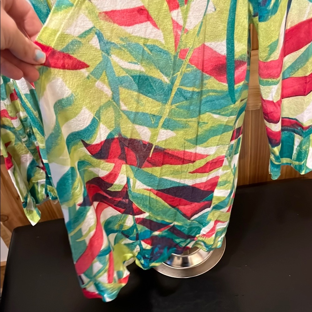 Chico's Multicolor Abstract Cardigan - Picture 6 of 10